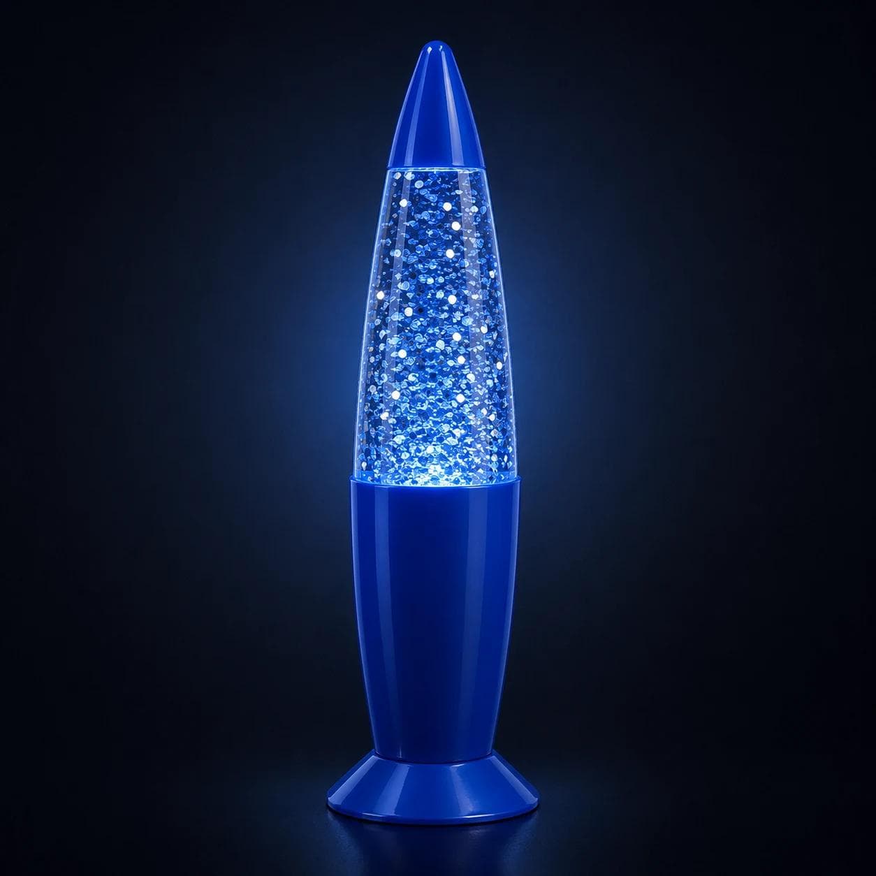 MX-2010 mini fiber optic desktop night light with blue decorative glow